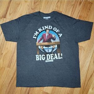 Anchorman The Legend Of Ron Burgundy I'm Kind Of A Big Deal T-Shirt Size XL